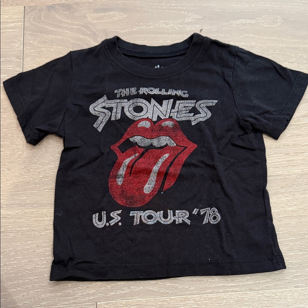 The Rolling Stones Black and Red Kids Tee